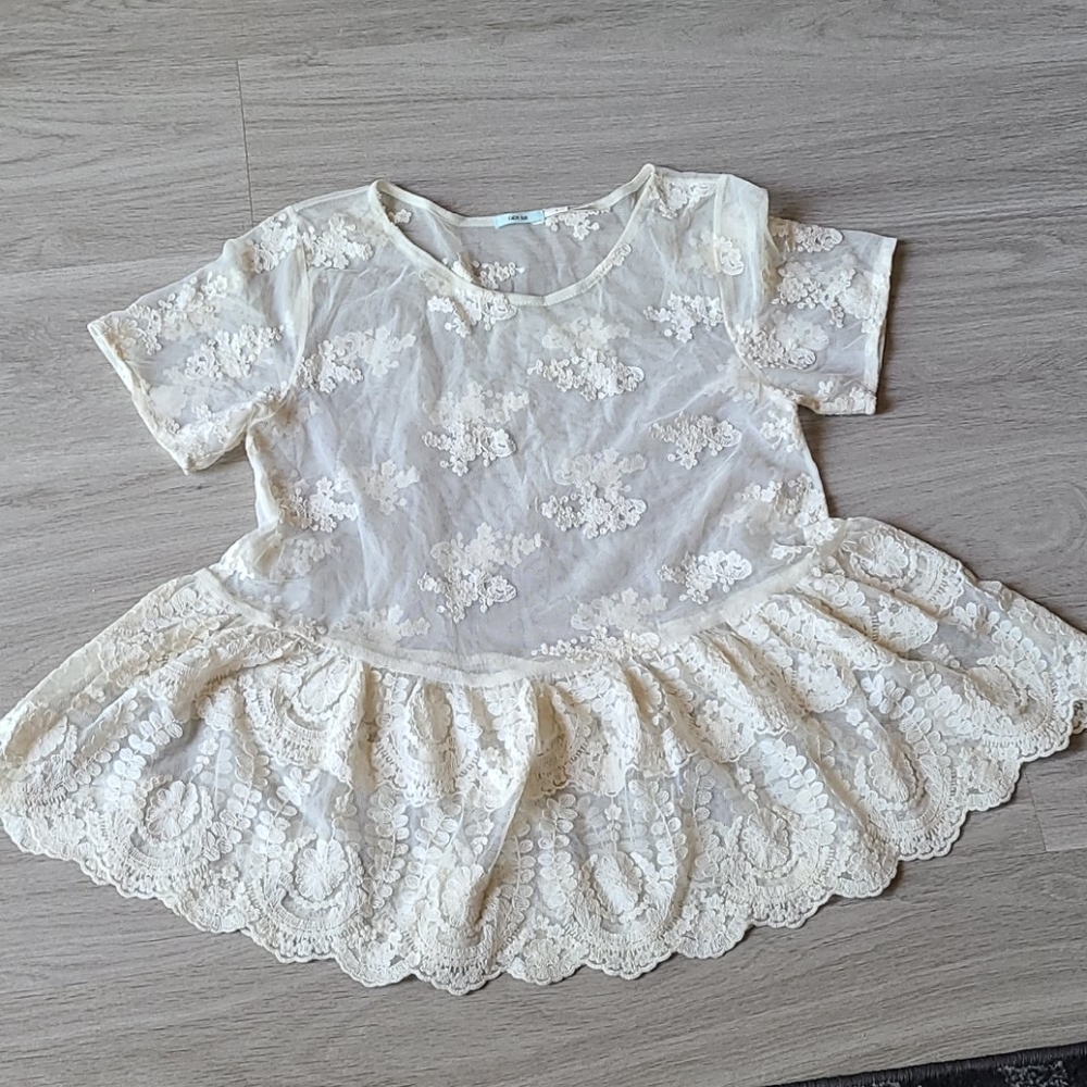 DELETING TOMORROW IF NOT SOLD! Urban Outfitters Boho Lace Sheer Top